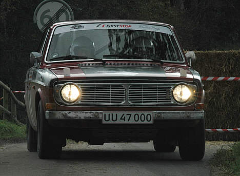 Kurt Mejer og Bent Aagesen er et af flere mandskaber, der stiller op i de historiske klasser ved lørdagens Tegee-Dan Rally 2008.